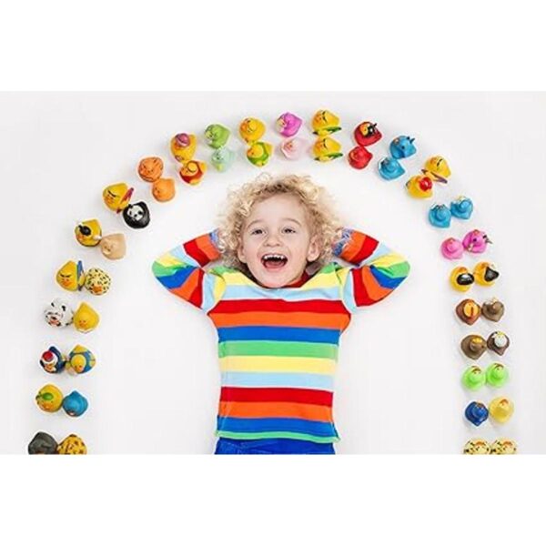 Patitos de goma 50 piezas al azar 2 pulgadas para niños_2
