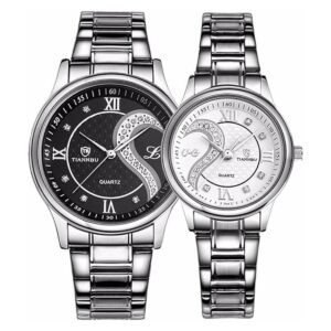 Stainless Steel His and Hers Wrist Watches_1