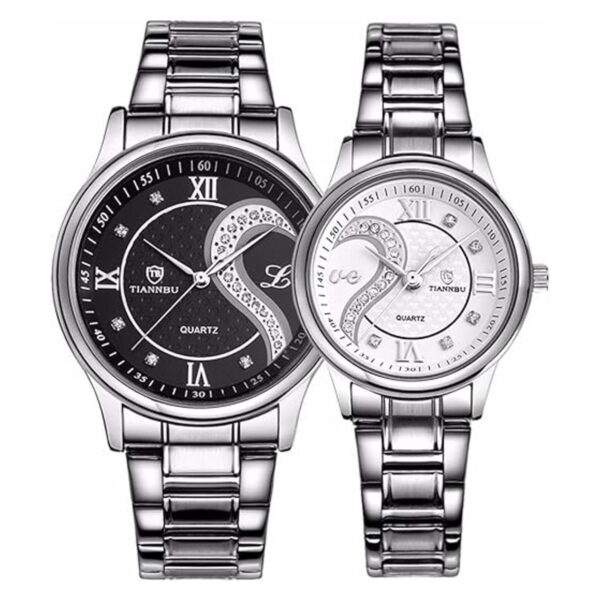 Stainless Steel His and Hers Wrist Watches_1