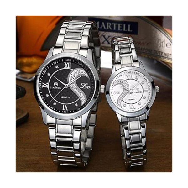 Stainless Steel His and Hers Wrist Watches_2
