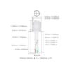 Diodo LED redondo difuso 0.394 in