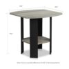 FURINNO Mesita auxiliar de diseño sencillo_2