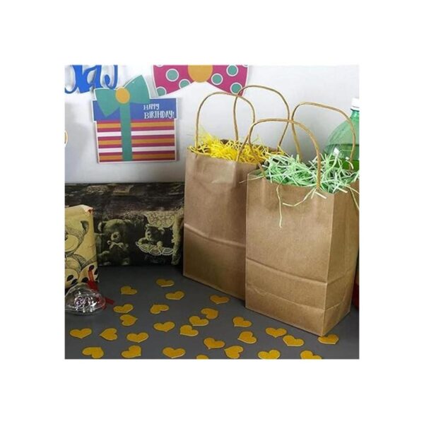 Juvale Bolsas de regalo pequeñas de papel kraft con asas