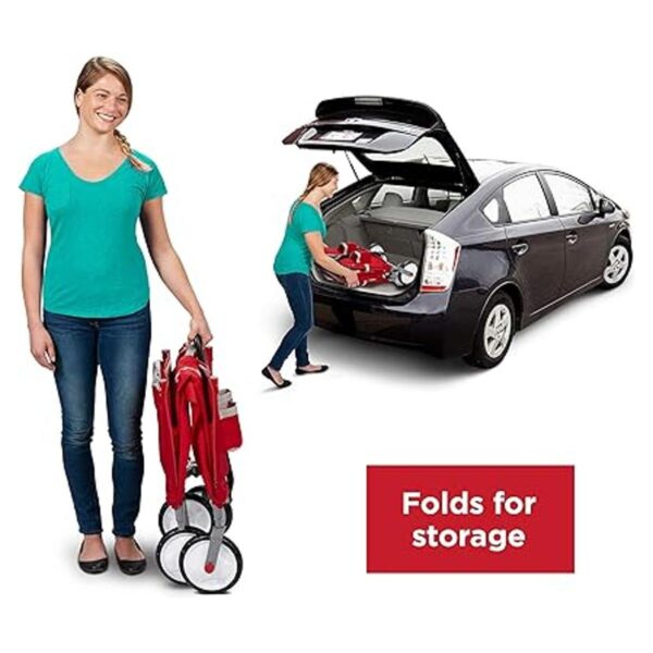 Carro 3 en 1 EZ Fold Radio Flyer Canopy Rojo_3