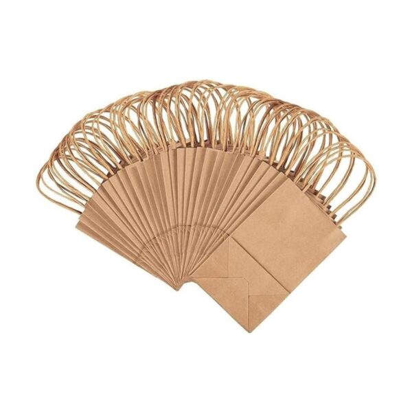 Juvale Bolsas de regalo pequeñas de papel kraft con asas