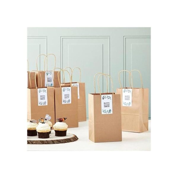 Juvale Bolsas de regalo pequeñas de papel kraft con asas