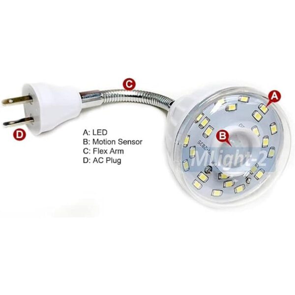 Luz nocturna LED activada por movimiento para enchufe de_2