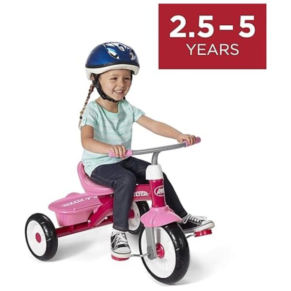 Triciclo para Andar de Radio Flyer Color Rosa_5