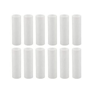 Creative Hobbies Set of 12 3 Inch Tall White Plastic_1