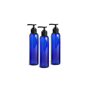 Botellas dispensadoras de loción vacía plástico PET azul_1