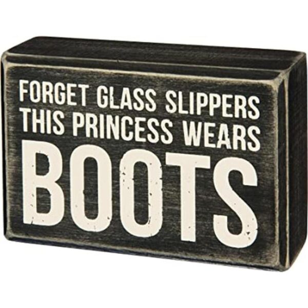Primitives by Kathy Box SignPrincess Boots 4.5 x 3_1