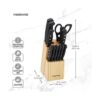 Farberware Juego de 22 piezas Never Needs afilar triple_4