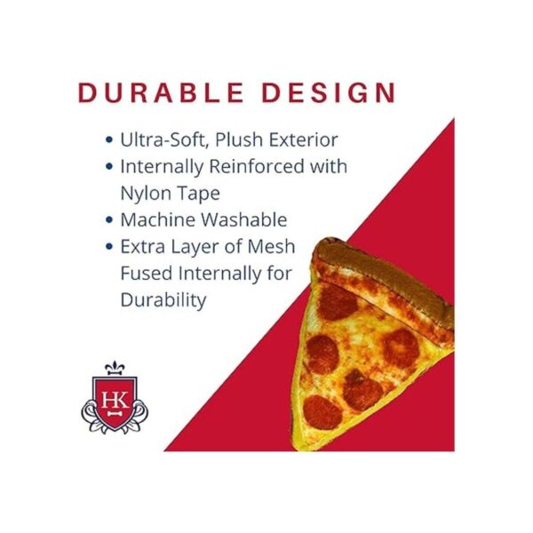 Lulubelles Power Plush Pizza Juguete para perros con_2