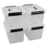 Ggbin caja de almacenamiento transparente con pestillo de_6