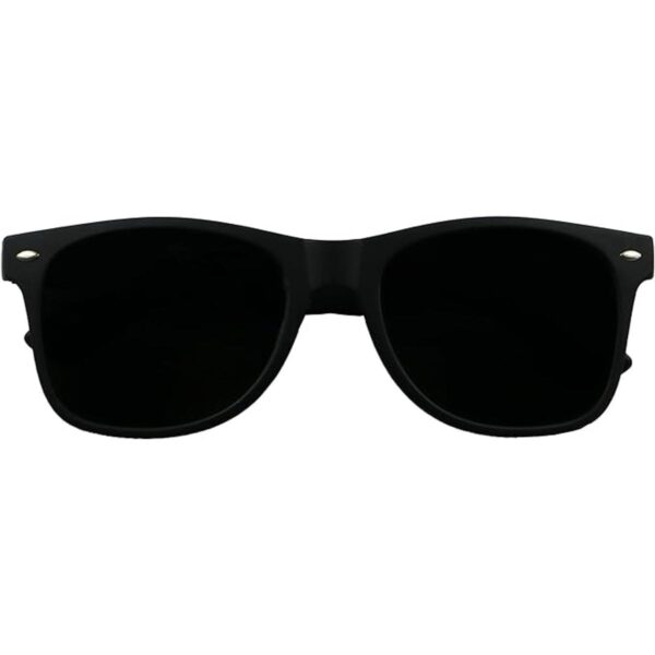 ShadyVEU Gafas de sol redondas con lente negra súper_2