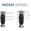 Moen GXP50C GX PRO Series 12 HP Triturador de basura_3