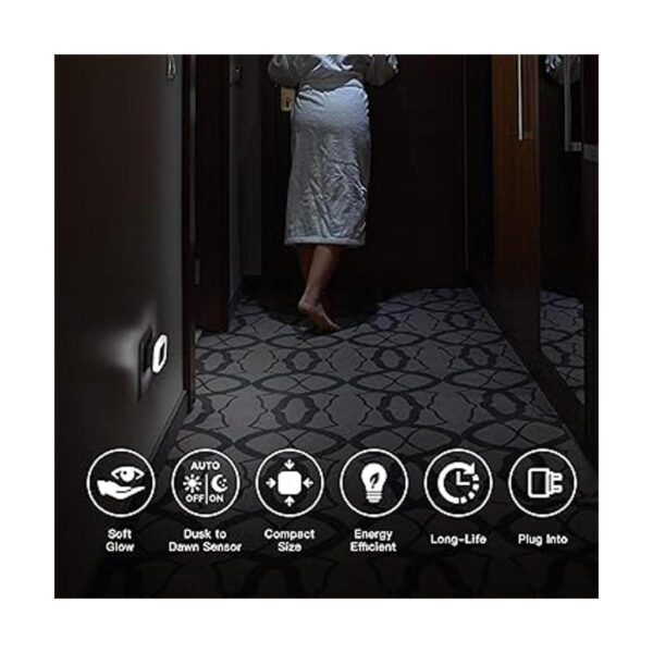 Sycees Luz nocturna LED enchufable con sensor de_2