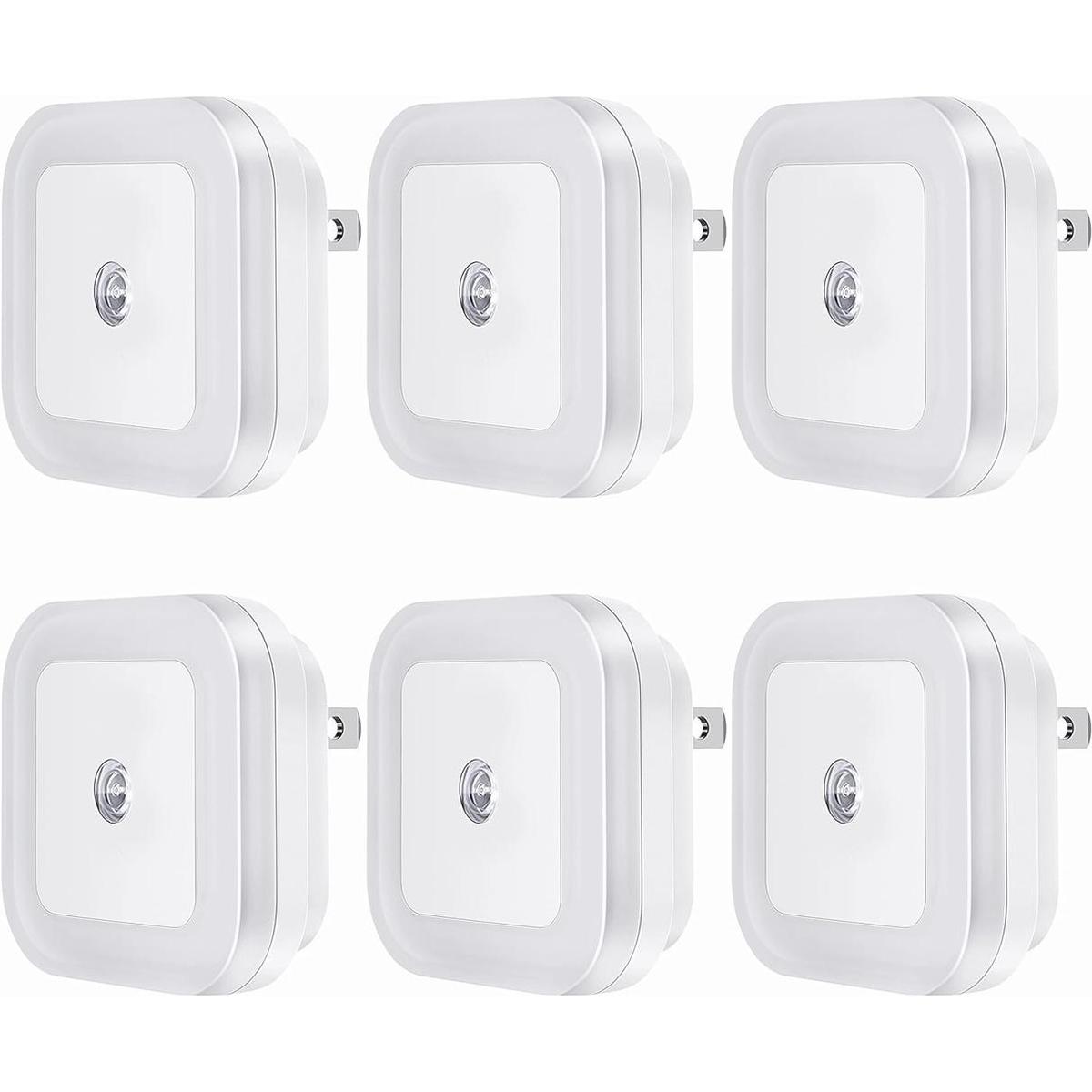 Sycees Luz nocturna LED enchufable con sensor de