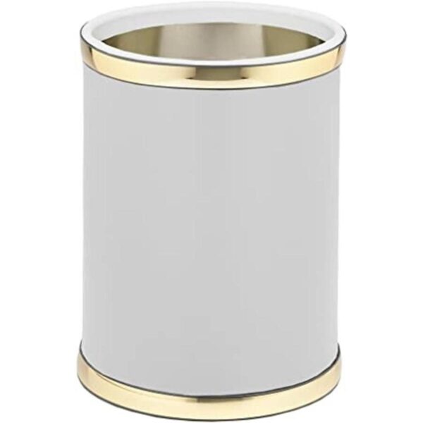 Kraftware Sophisticates Basurero redondo de 11 pulgadas_1