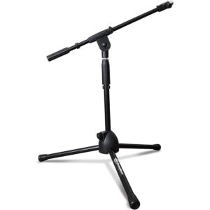 AxcessAbles MS101L Soporte de micrófono corto con brazo_1