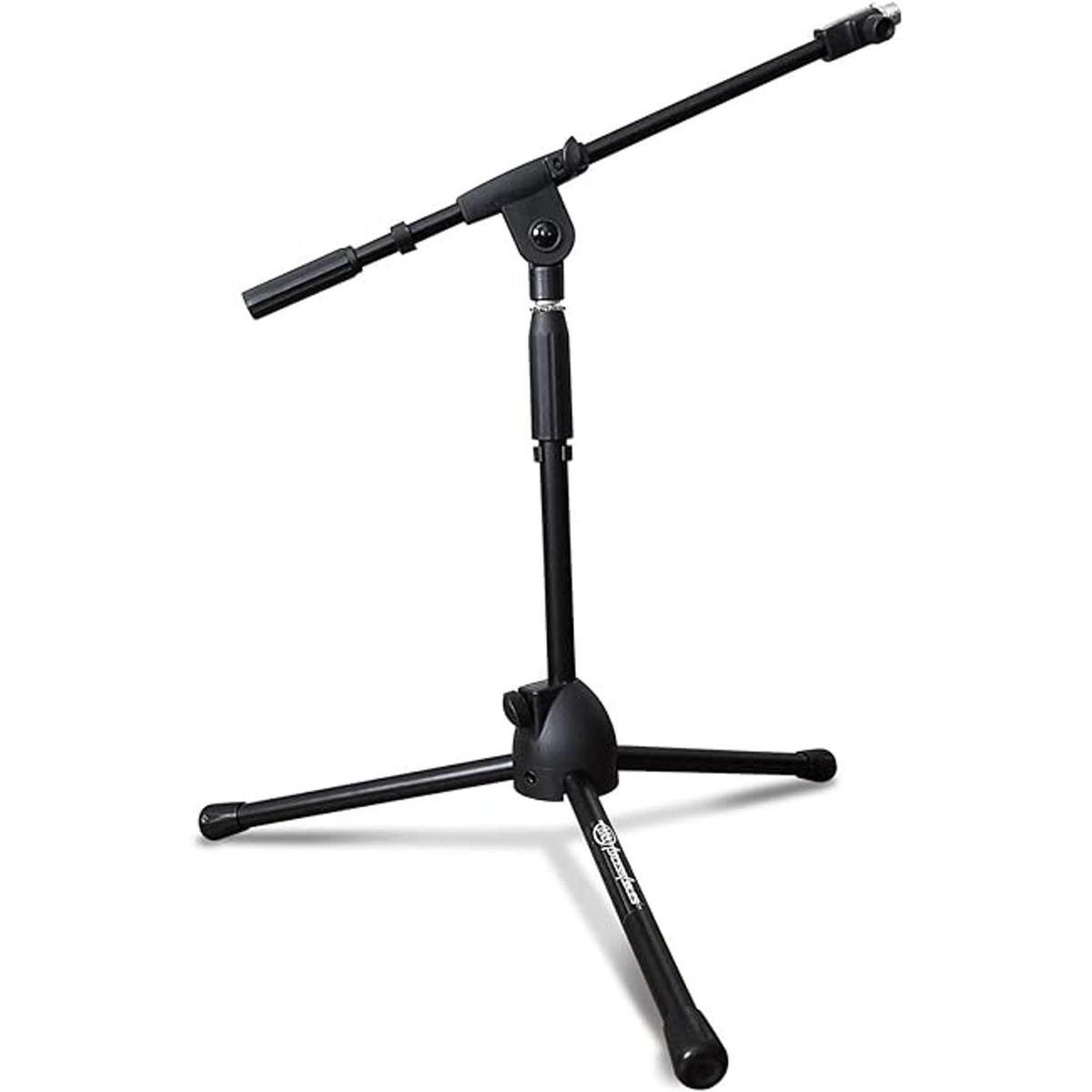AxcessAbles MS101L Soporte de micrófono corto con brazo
