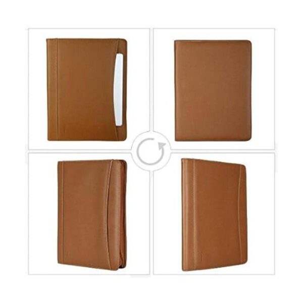 Carpeta de cuero archivo bloc de notas comercial_5