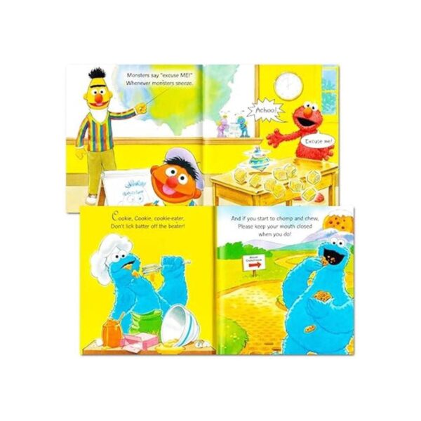 Barrio Sésamo Elmo Manners Libros para Kids Toddlers_5