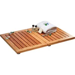 Esterilla de baño de bambú natural alfombra