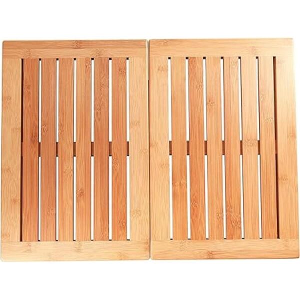 Esterilla de baño de bambú natural alfombra