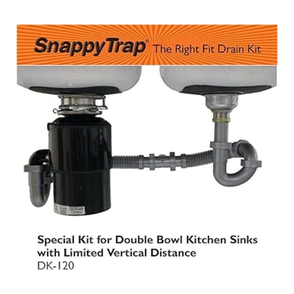 Snappy Trap Kit especial para fregaderos de cocina dobles