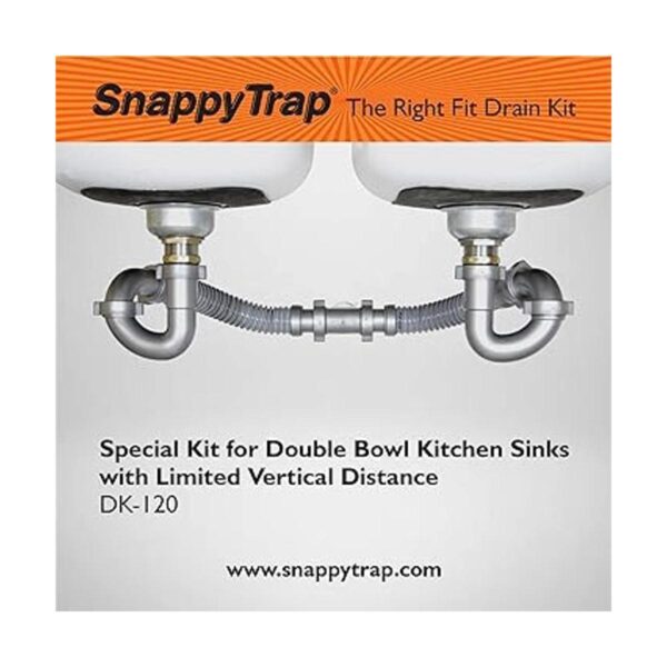 Snappy Trap Kit especial para fregaderos de cocina dobles
