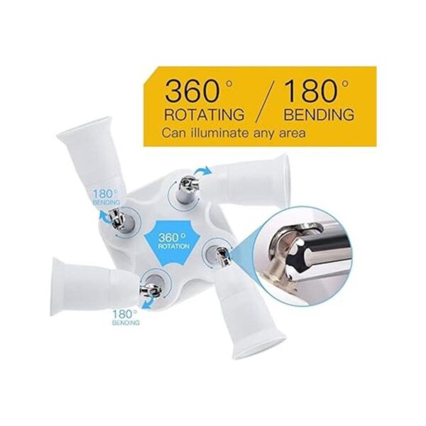 Divisor para bombillas LED estándar 360 grados ajustable_2