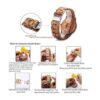 Bewell W086B Reloj de pulsera analógico ligero de cuarzo