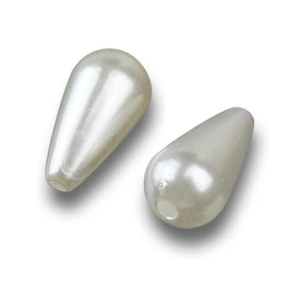 Linsoir Beads Perlas de imitación de plástico blanco con_5
