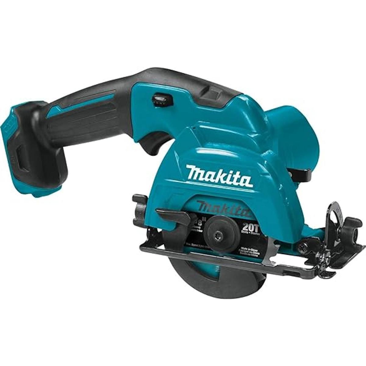 Sierra circular inalámbrica Makita con batería de iones de