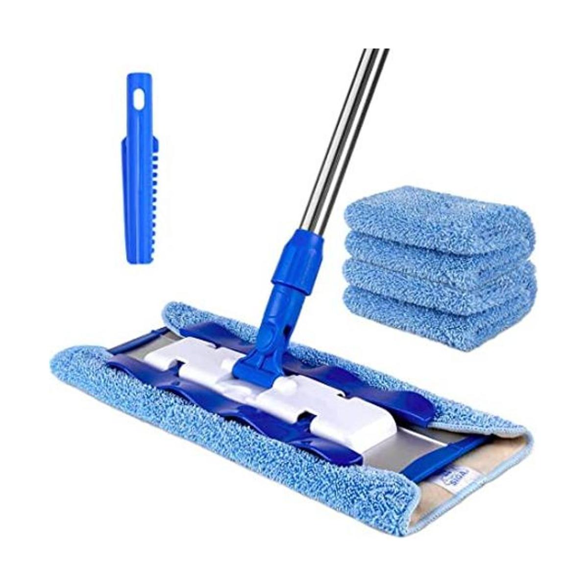 MR.SIGA Trapeador de microfibra profesional para madera