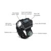 SUNDERPOWER Luz de muñeca recargable portátil Linterna_3