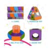 Playz Tienda de campaña desplegable de 5 piezas para_3