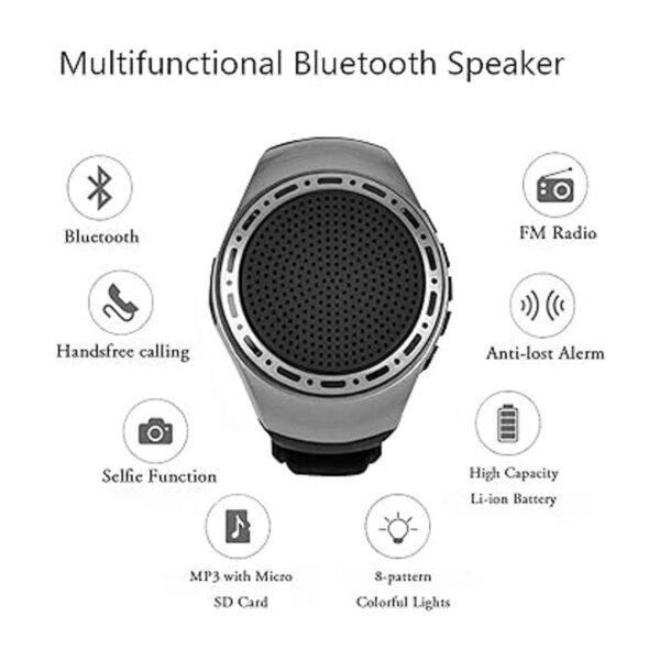 OriDecor Reloj portátil portátil con altavoz Bluetooth_4