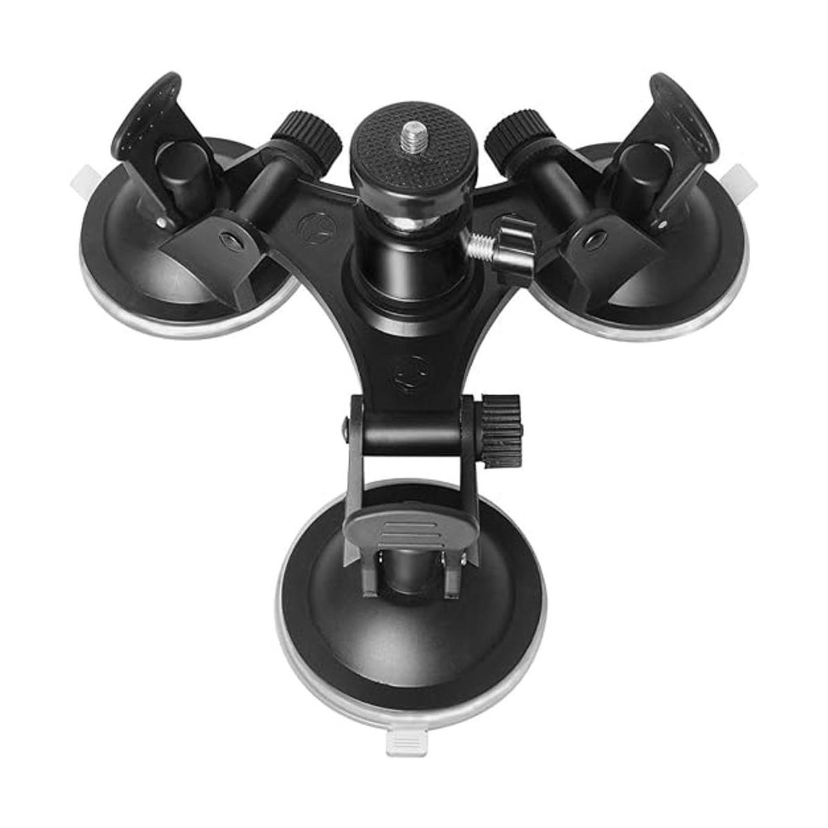 Soporte de succión para cámara réflex digital de triple