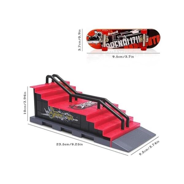 Kit de rampa de parque de monopatín mini juguete para_2