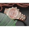 Reloj de cuarzo unisex de cristal de lujo con diamantes de_3