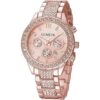 Reloj de cuarzo unisex de cristal de lujo con diamantes de_1