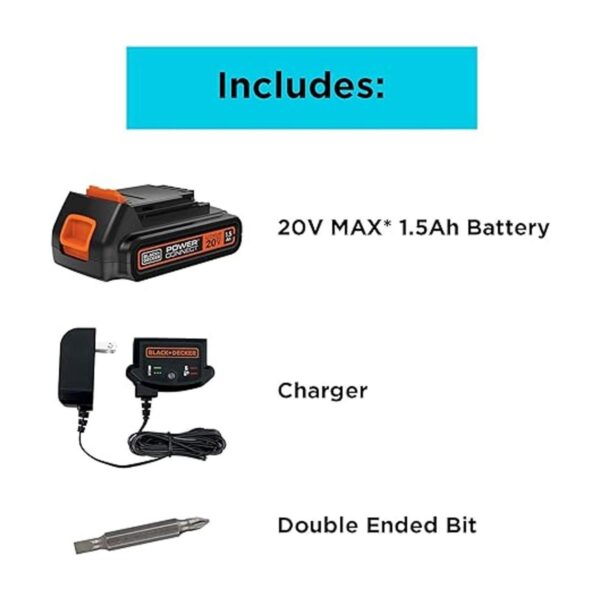 BLACKDECKER 20V MAX Cordless DrillDriver_3