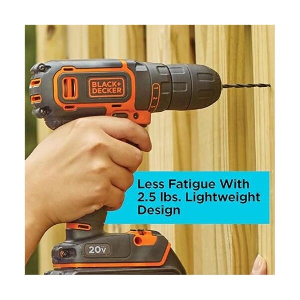 BLACKDECKER 20V MAX Cordless DrillDriver_5