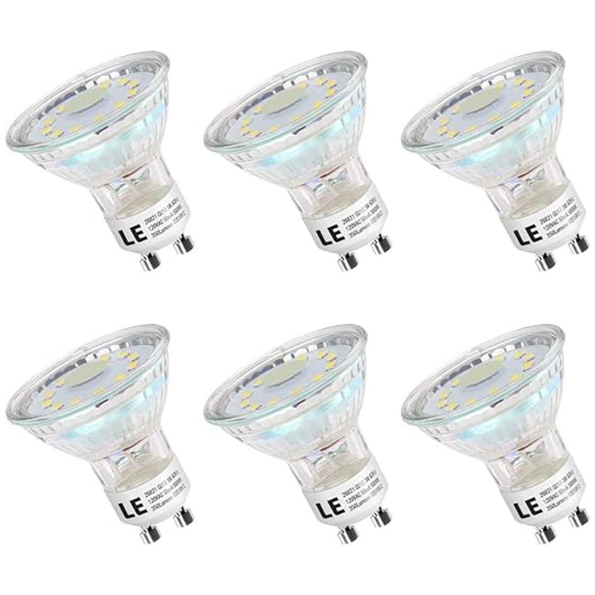 LE Bombillas LED GU10 equivalentes a halógenas de 50 W