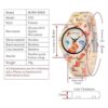 BOBO BIRD Reloj de bambú para mujer con grabado de_2