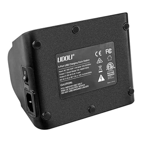 UDOLI 5 puertos USB estación de carga rápida organizador_5