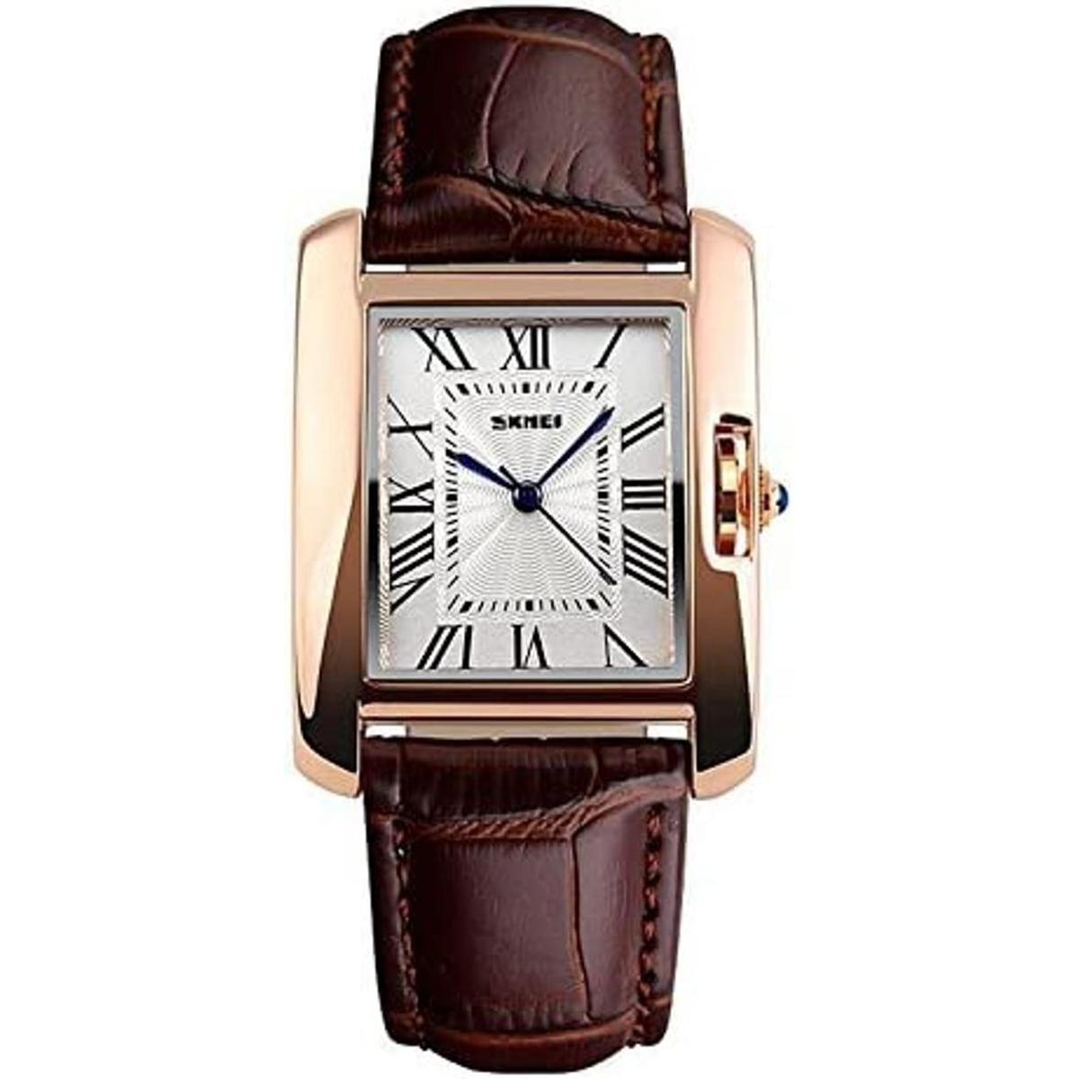 Fanmis Relojes para mujer caja de oro rosa reloj de