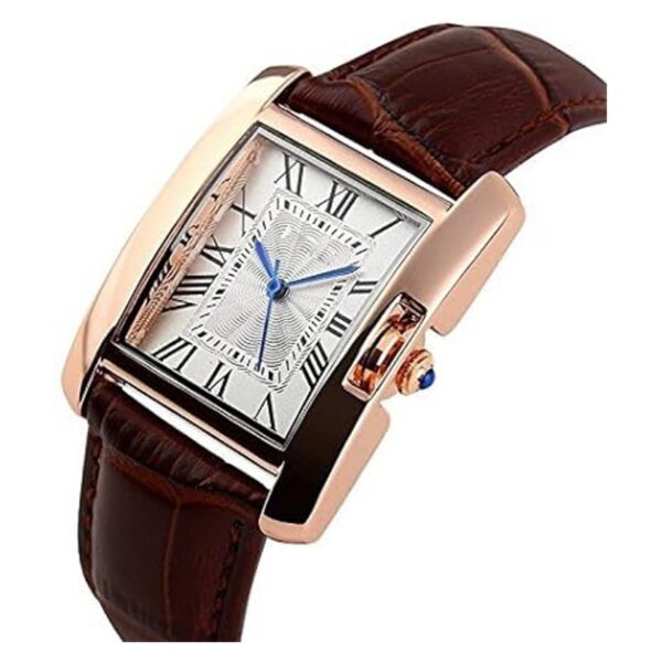 Fanmis Relojes para mujer caja de oro rosa reloj de_2